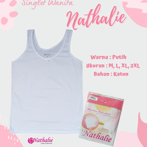 Nathalie Tank top / Singlet / Kaos Dalam Wanita Bahan Katun Lembut